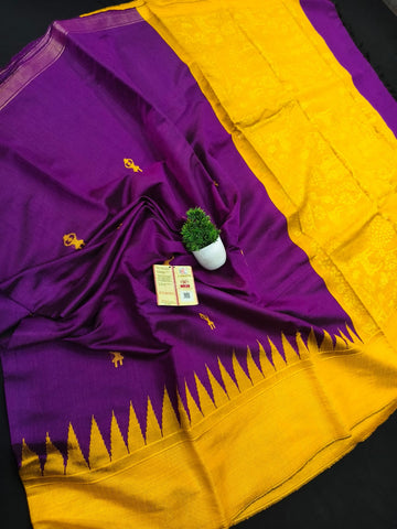 Semi Raw Silk Saree