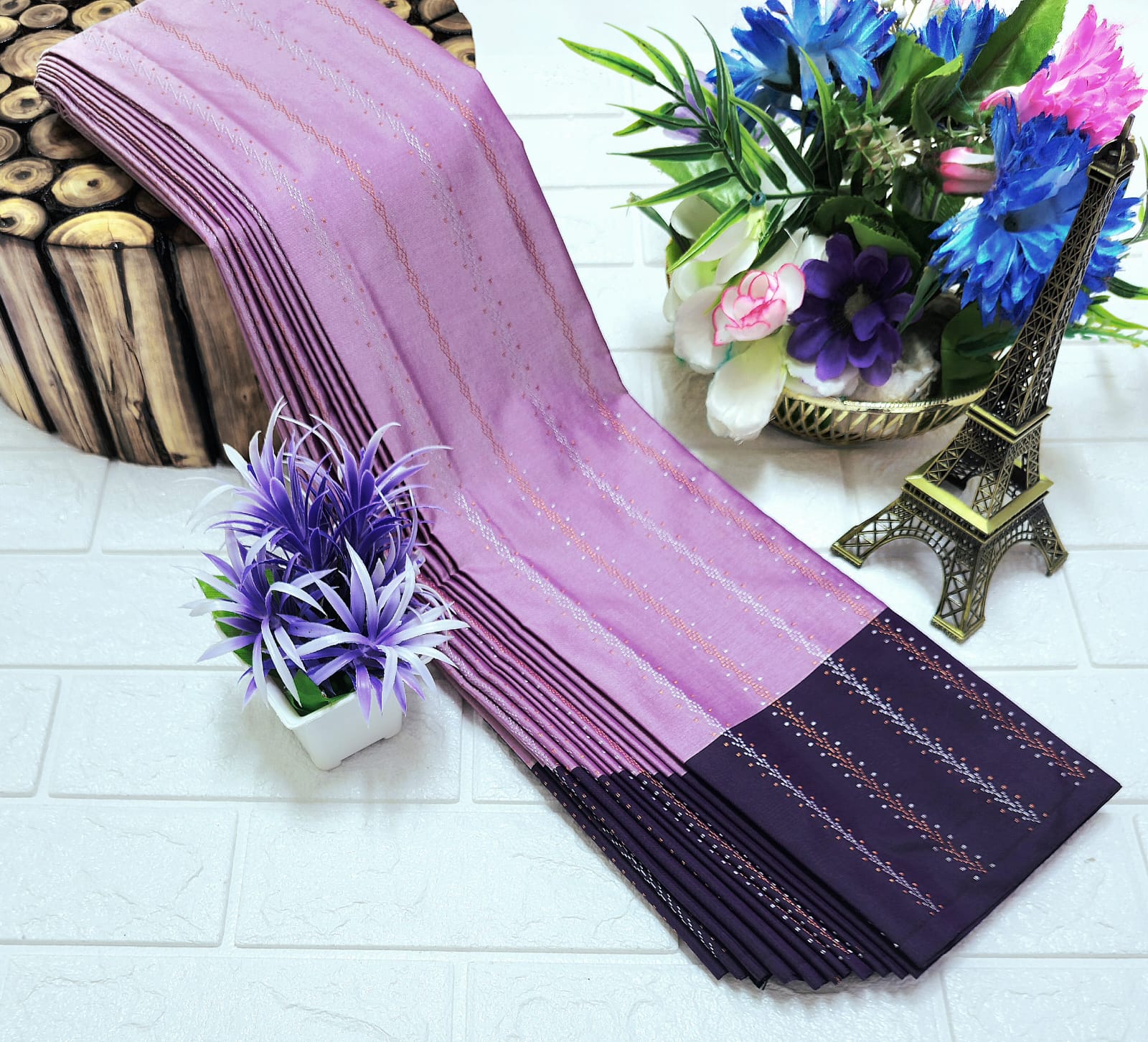 Lavender Arani pattu saree