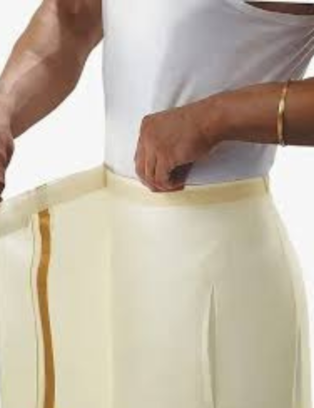 Premium Japan Silk Dhoti Set - Marine Green
