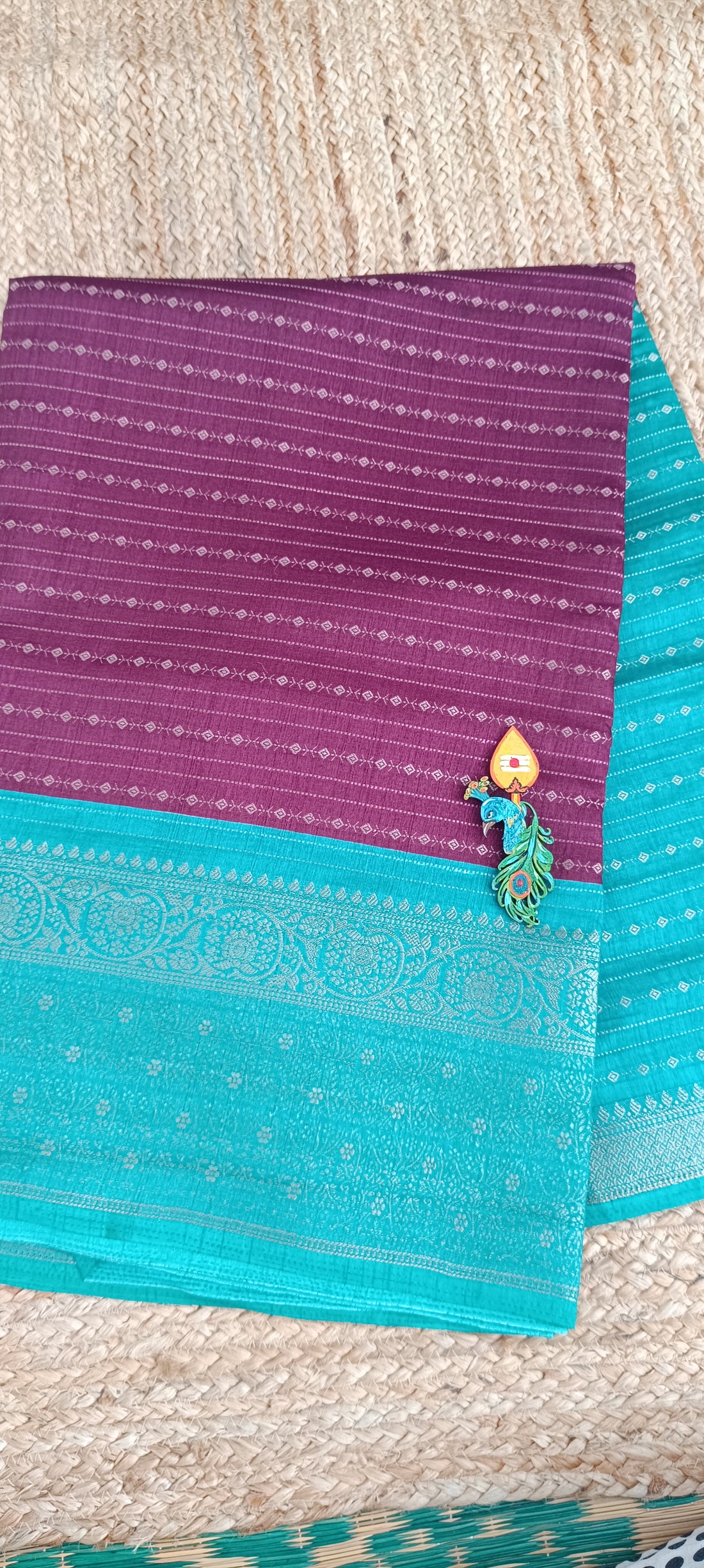 Voilet color Fancy Saree