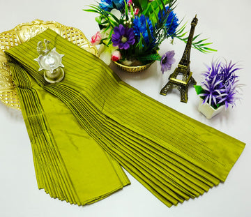 Parrot Green Arani Silk Saree