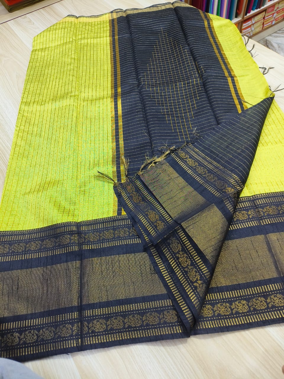 Semi raw silk saree